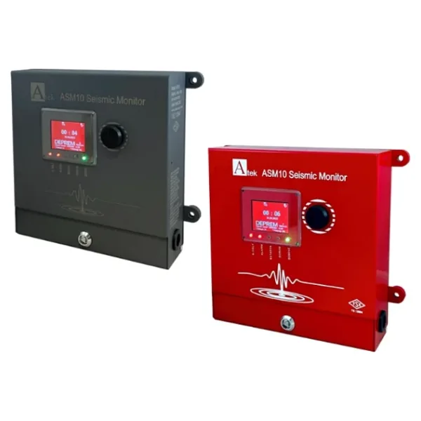 Atek ASM10 Sismik Deprem Sensörü, Rasathane Onaylı, Deprem Kaydı,TSE Belgeli