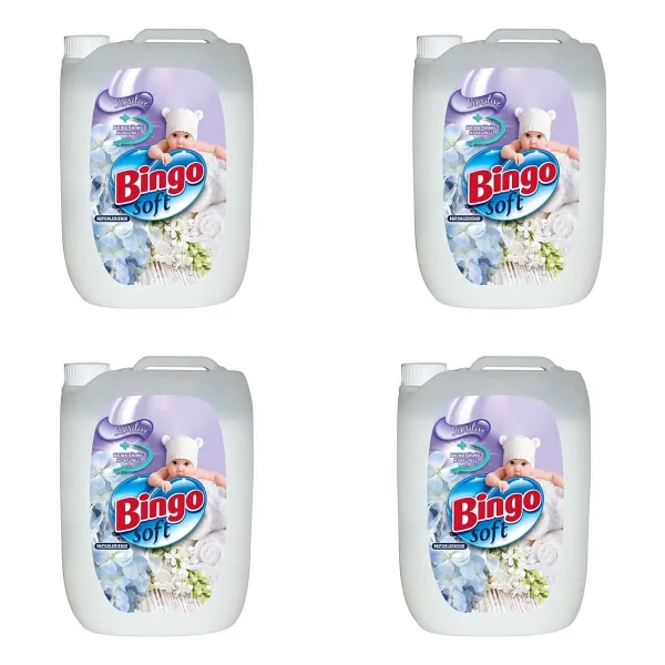 Bingo Soft Sensitive Yumuşatıcı 50 Yıkama 5 lt 4'lü