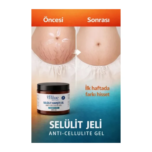Blue Skin Care Kalça Göğüs Basen -sıkılaştırıcı- Bölgesel İncelme-çatlak Zayıflamak Ve Selülit Kremi Jel 250 Ml