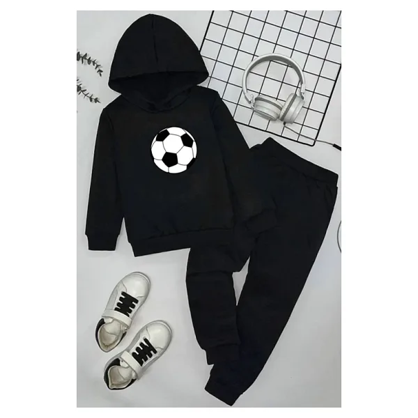 Çocuk Ball Baskılı Eşofman Takımı