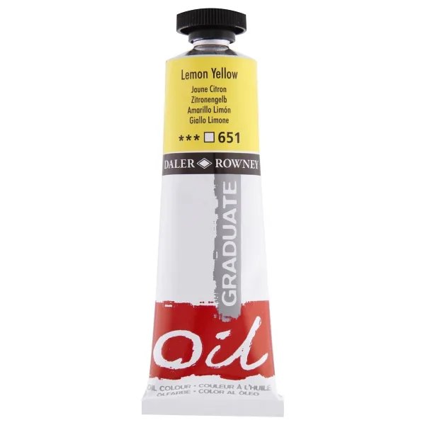 Daler-Rowney Graduate 38 ml Yağlı Boya N:651 Lemon Yellow