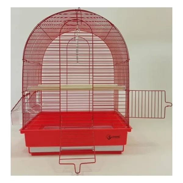 Dayang İki Kapılı Davul Kafes 35x28x46 cm - Kırmızı