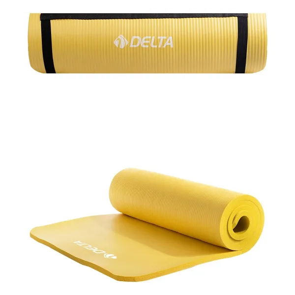 Delta Konfor Zemin 10 MM Taşıma Askılı Pilates Minderi Yoga Matı Sarı