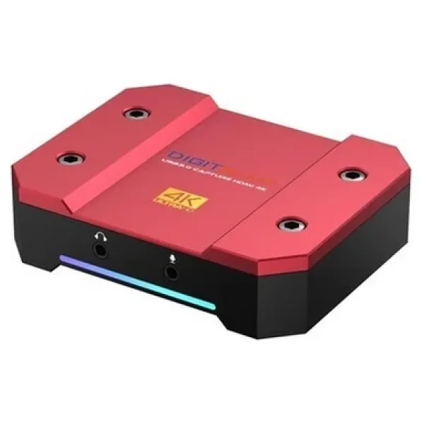 Dıgıtnow USB Video Yakalama Kartı 4K/60Hz HDR10 Sıfır Gecikmeli - Kırmızı