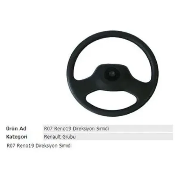 Direksiyon Simidi R19 Kapaksız 00019