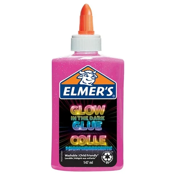 Elmer's Karanlıkta Parlayan Slime Pembe Yapıştırıcı 147 ml