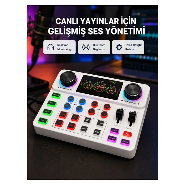 Epilons Podcast Karaoke ve Sosyal Medya Yayınları Için Ses Kartı