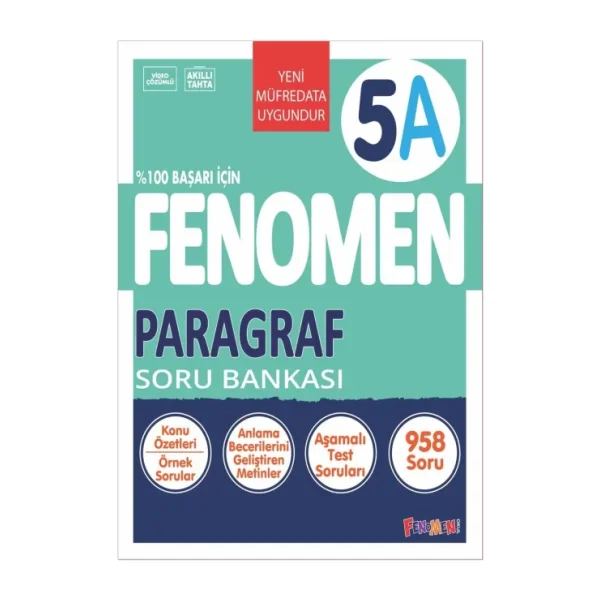 Fenomen Okul Yayınları 5. Sınıf Paragraf A Soru Bankası