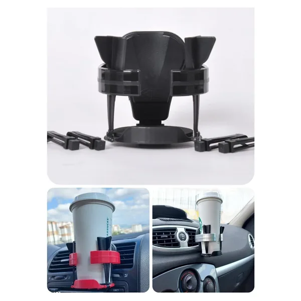 H&R PLASTİK Araba Bardaklık / Içecek Tutucu Bardak Tutucu Siyah Renk