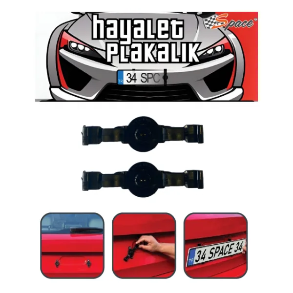Hayalet Plakalık Siyah Polikarbon / Daply11