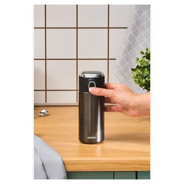 Karaca Darker Dijital Göstergeli 310 ml Çelik Termos