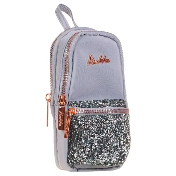 Kaukko Bright Taşlı Junior Bag Gri Kalemlik