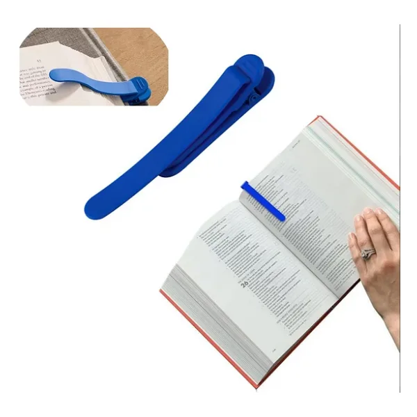 Kitap Okuma Ayracı Silikon, Mavi, 1 Adet,