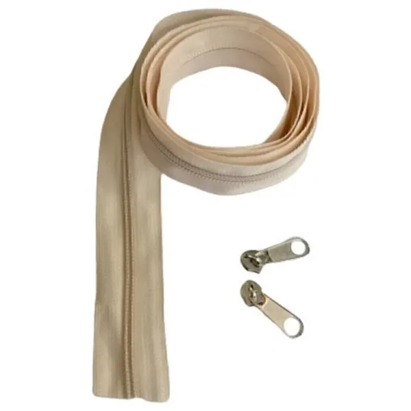Koza 10 Metre Krem Fermuar +20 Başlık Tip5