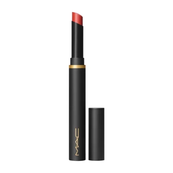 MAC Powder Kiss Velvet Blur Slim Stick 12 Saate Kadar Kalıcı Mat Bitişli Ruj Dubonnet Buzz 2 G - Nude.