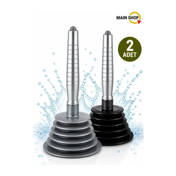 MAİN SHOP 2 Adet Küçük Körüklü Küvet,Mutfak ve Banyo Vantuz Pompa Tıkanık Lavabo Açıcı Manuel El Vantuzu M-102