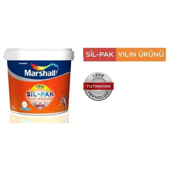 Marshall Sil-Pak Silikonlu 2.5 lt İç Cephe Boyası - Kum Beji