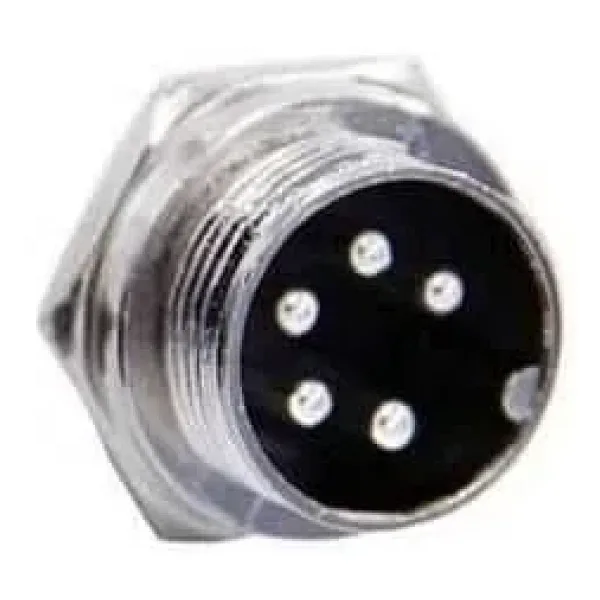 Mike Konnektör 5-Pin 16mm - Erkek