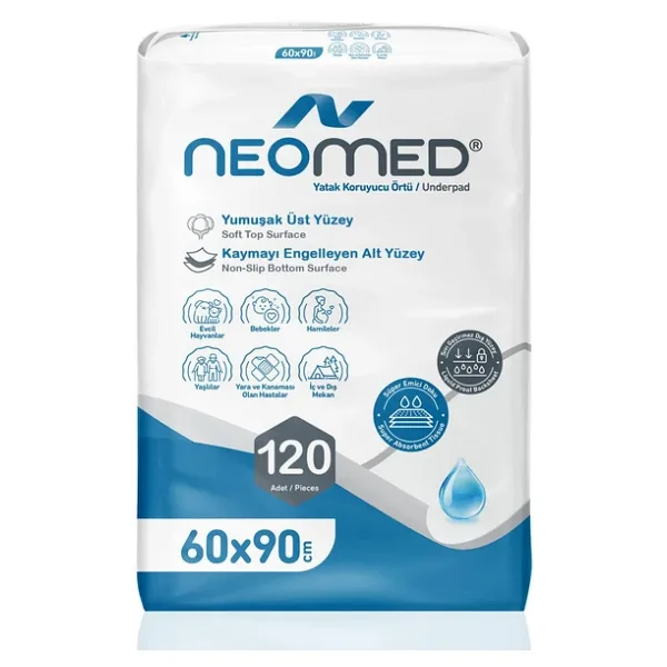 Neomed Yatak Koruyucu Örtü 60x90 Cm 120 Adet