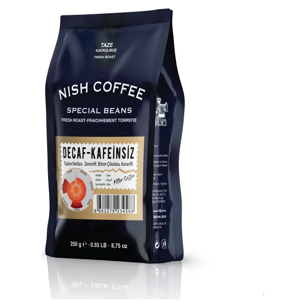 Nish Special Beans Decaf Kafeinsiz Filtre Kahve 250 gr