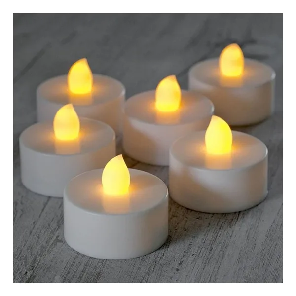 Pilli Tealight Mum Çok Renkli