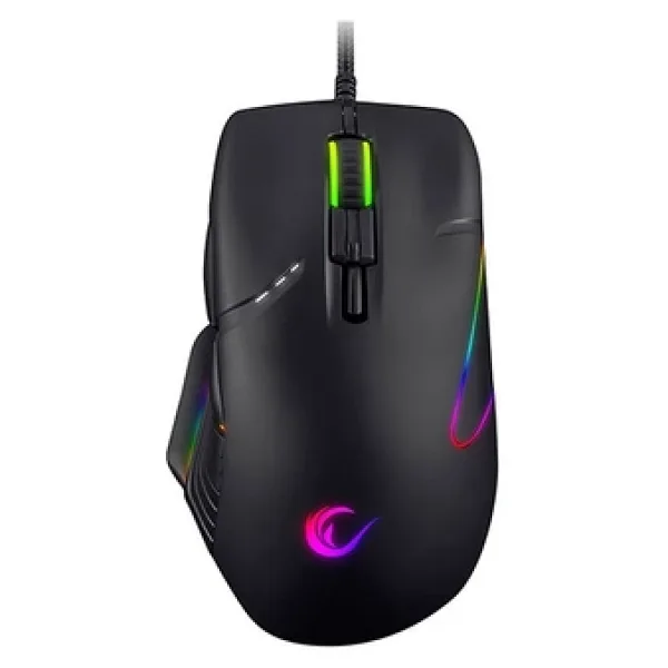 Rampage Fighter SMX-R19 RGB Makrolu Ergonomik Optik Kablolu Oyuncu Mouse