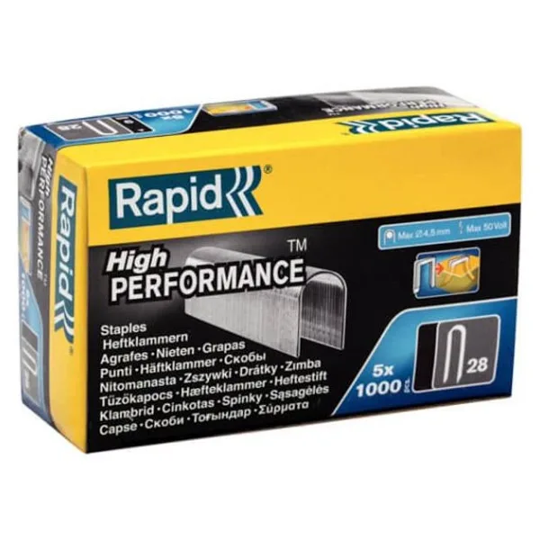 Rapid R 28/9 U Tipi Kablo Çakma Zımba Teli R 28/9 - 5M