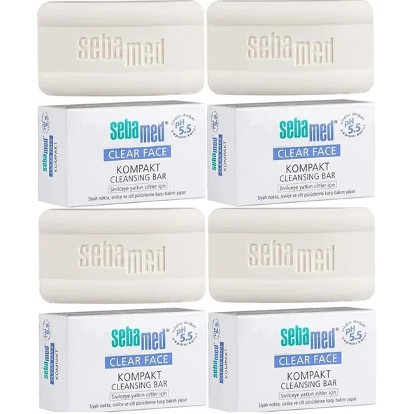 Sebamed Clear Face Sivilce ve Akne Karşıtı 100 gr 4 Adet Kompakt Sabun