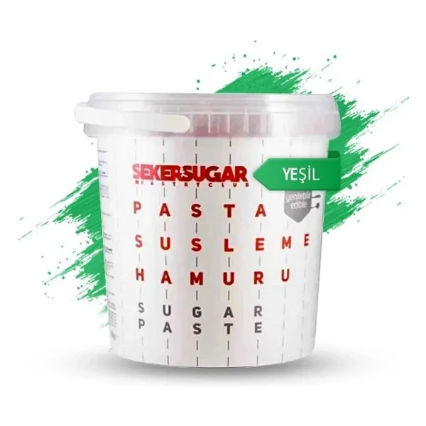 Şeker&Sugar Şeker Hamuru Yeşil 1 Kg