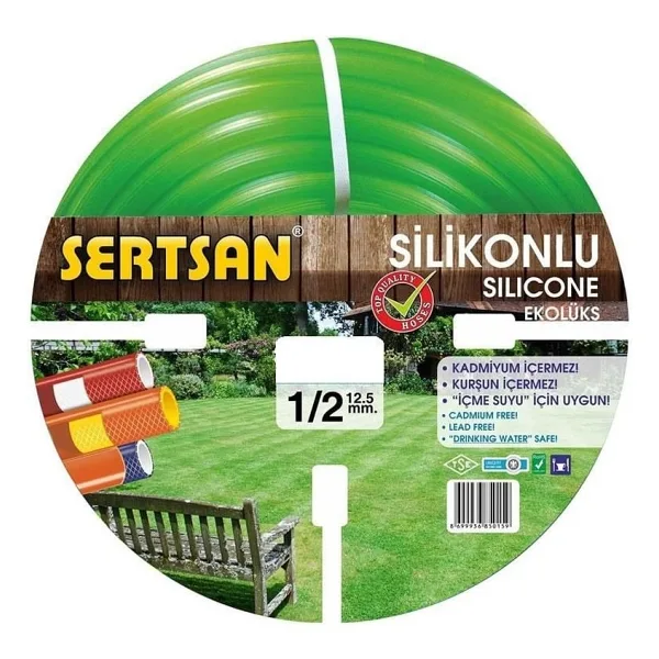 Sertsan 350-14101 Ekolüks 1/2" 15 m Silikon Bahçe Hortumu