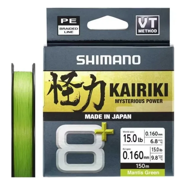 Shimano Kairiki 8+ 150 m 0.16 mm 11.1 kg Green İp Misina