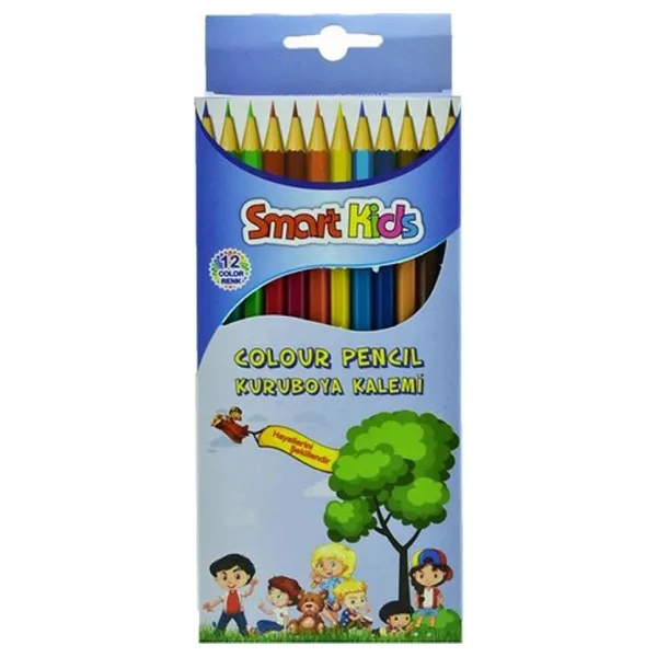 Smart Kids Tam Boy 12'li Kuru Boya Seti
