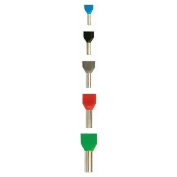 TE6012 9.5 mm Yeşil İzoleli Çift Girişli Yüksük - 10 Adet