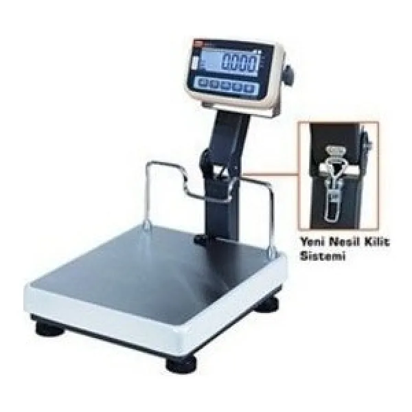 Tem Eko LCD Onaylı 45 x 45 Katlanır Boyun 150 kg x 20 / 50 gr Tartım Baskülü
