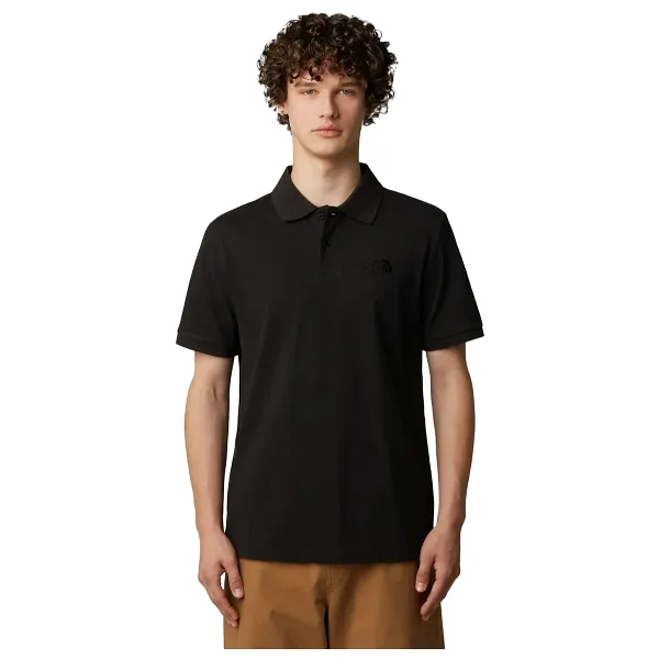 The North Face Essential Regular NF0A8C1PJK31 Siyah Kısa Kollu Polo Yaka Erkek Tişört