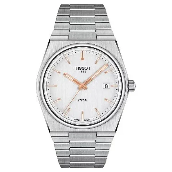Tissot PRX 40mm T137.410.11.031.00 Çelik Kordon Beyaz Erkek Kol Saati