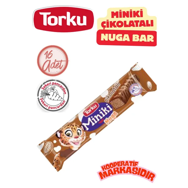 Torku Miniki Çikolatalı Nuga Bar 25G x 16 Adet
