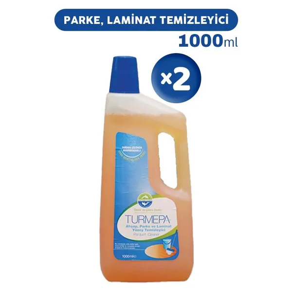 Turmepa Ahşap Parke ve Laminat Yüzey Temizleyici 1 lt 2'li