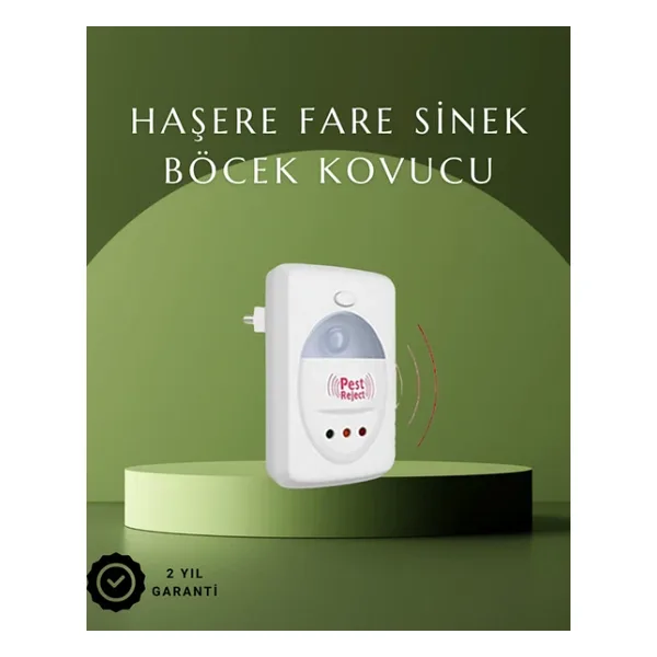 Ultrasonik Ses Dalgalarıyla Kimyasalsız Fare ve Böcek Kovucu Cihaz