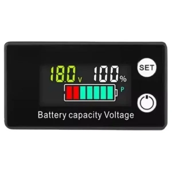 W2026 DC 8-100V Lityum Pil / Akü Renkli Kapasite Göstergesi - Alarm Modlu