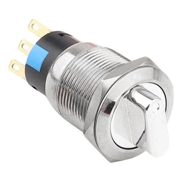 WD19X-P1 19mm Anahtarlı Mandal Buton 1NO+1NC
