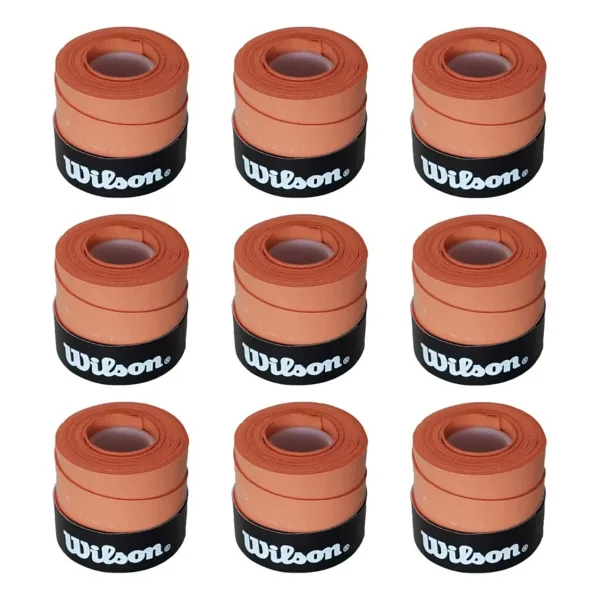 Wilson Comfort Bowl O'grips 9 Adet Grip, Tenis Raketi Gribi Kiremit Renkli