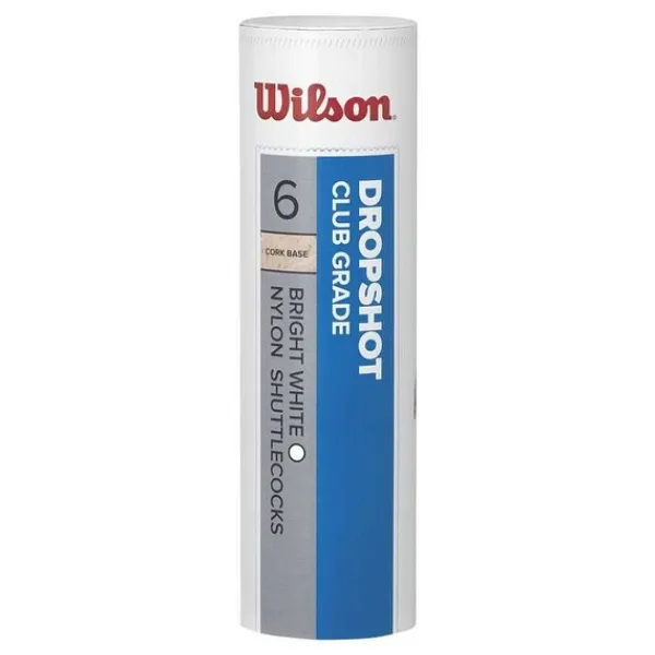 Wilson WRT6046WH Dropshot 6'lı Beyaz Badminton Topu