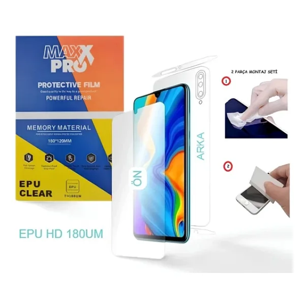 Xiaomi 17 PRO MAX NANO Ekran Koruyucu Nano + Full Arka Kaplama SET Esnek ULTRA İnce Nano - MAXXPRO -