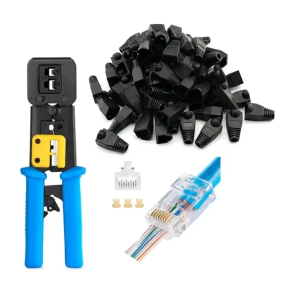 Yeni Nesil Rj45 Ağ Pensesi + Yeni Nesil Cat5/Cat6 Konnektör Jack