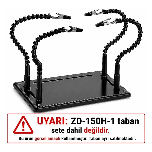 Zd-11P 4 Adet Timsah Uçlu Pcb Tutucu - Tabansız