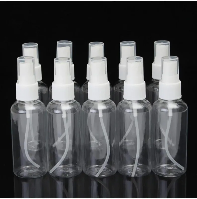 10 Adet 50 Ml Sprey Başlıklı Şişe Kolonya-Dezenfektan Boş Şişesi