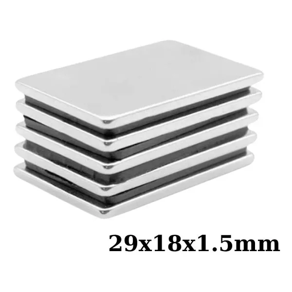 29x18x1.5mm Neodyum Güçlü Mıknatıs - Neodim Magnet
