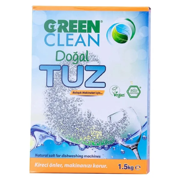 4 ADET Green Clean Dogal Bulaşık Makinesi Tuzu 1500 g