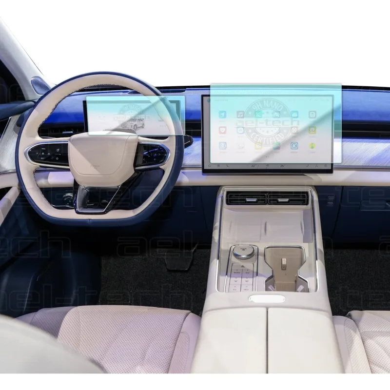 Ael-Tech Chery Tiggo 8 Dijital Gösterge ve Navigasyon Uyumlu 9h Nano Ekran Koruyucu 2025-2026